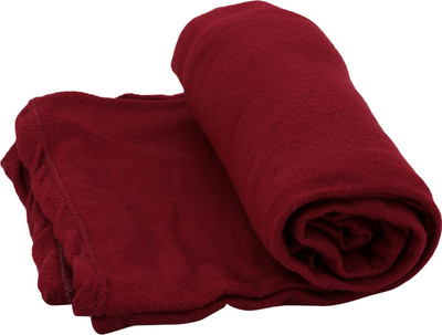 

eCraftIndia Plain  Coral Blanket(Polyester, Pink