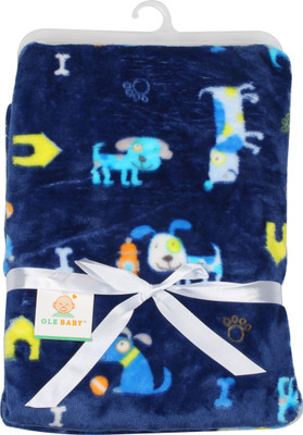 

Ole Baby Animal  Blanket(Fur, Navy Blue