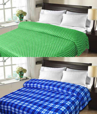 

Sanvi Traders Floral Double Blanket(Microfiber, Multicolor)