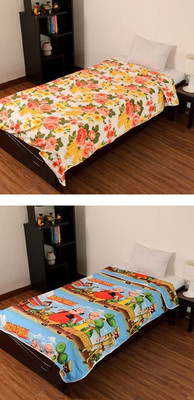 

D & D Crafts Floral, Cartoon  Comforter(Cotton, Multicolor