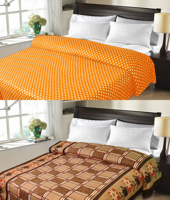 

Sanvi Traders Floral Double Blanket(Microfiber, Multicolor)