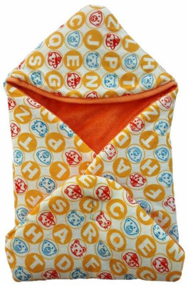 

Brandonn Polka  Hooded Baby Blanket(Microfiber, Cream
