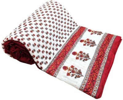 V.R.ENTERPRISES Damask Single Quilt for  Mild Winter(Cotton, Multicolor)