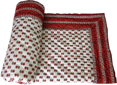 58% OFF on Silkworm Floral Single Quilt(Cotton, Red)