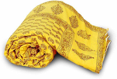 56% OFF on Little India Paisley Single Quilt(Yellow)