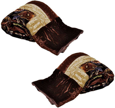 

Kaarigar Floral Single Comforter(Microfiber, Brown)