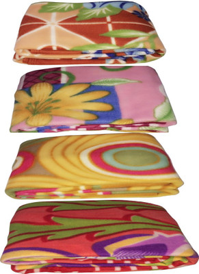 

Galaxy Floral Single Coral Blanket(Microfiber, Multicolor)