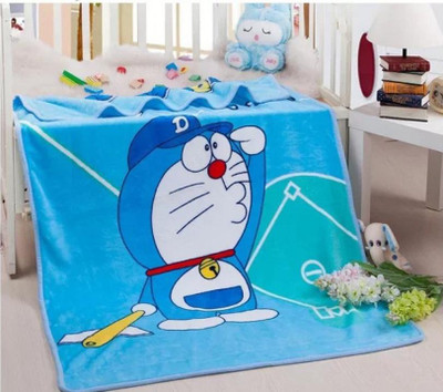 

Baby Grow Cartoon  Crib Baby Blanket(Microfiber, Blue
