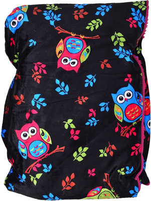 

Baby Bucket Printed  Blanket(Microfiber, Black