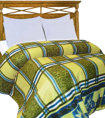 

Home Candy Checkered  Coral Blanket(Microfiber, Multicolor