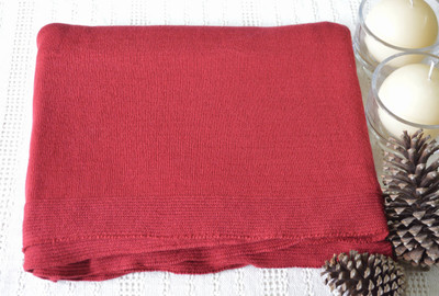 25% OFF on Colors For Living Plain Single Throw Red(1 Throw)