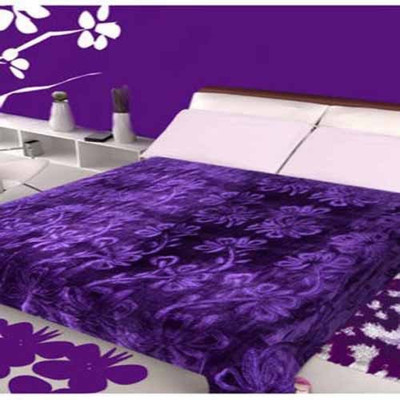 

Guru Kirpa Textiles Plain  Mink Blanket(Microfiber, Purple