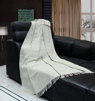 

Sferra Plain  Throw(Microfiber, Silver Sage
