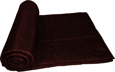 57% OFF on Zikrak Exim Checkered Single Comforter(Silk, Brown)