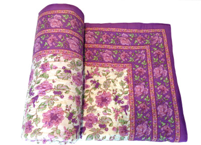 

Fab Rajasthan Unique Arts Floral Single Comforter(Microfiber, Multicolor)