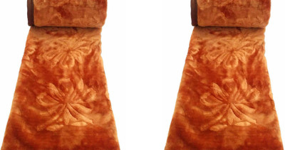 

YNA Plain Single Mink Blanket(Microfiber, Brown)