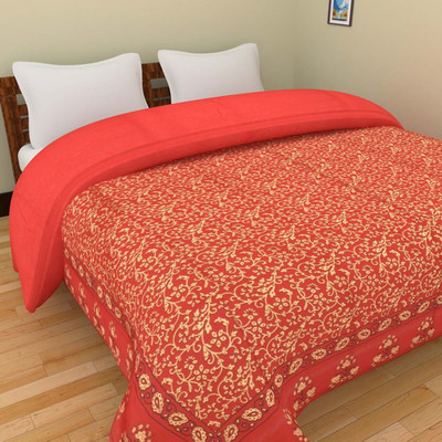 

Sellstra Floral  Comforter(Cotton, Orange