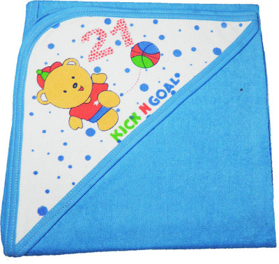 

Crack4Deal Plain  Hooded Baby Blanket(Polyester, Multicolor