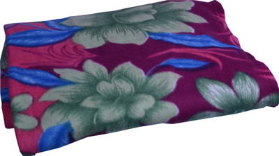 

Bombay Dyeing Floral  Blanket(Microfiber, Purple