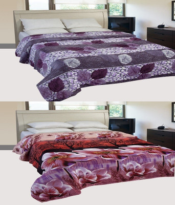 

ExpressionsHome Floral  Blanket(Polyester, Multicolor