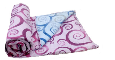 Stellar Home USA Portico Abstract  Comforter(Microfiber, Light Blue, Purple