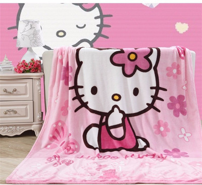 

Baby Grow Printed  Throw(Microfiber, Pink