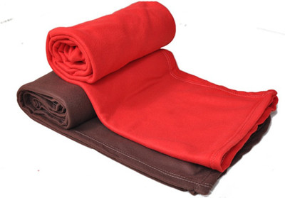

Divine Plain  Coral Blanket(Microfiber, Red, Brown, Brown;red