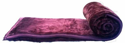 

YNA Plain Single Mink Blanket(Microfiber, Purple)