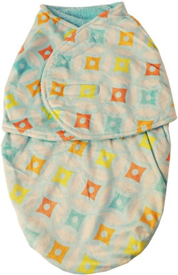 

Baby Bucket Printed  Swadding Baby Blanket(Microfiber, Blue