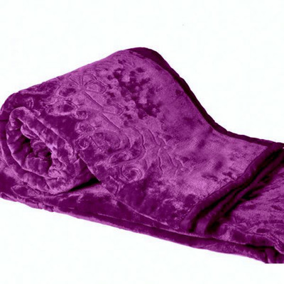 Buy Radhika Creation Floral Double Mink Blanket Microfiber Purple