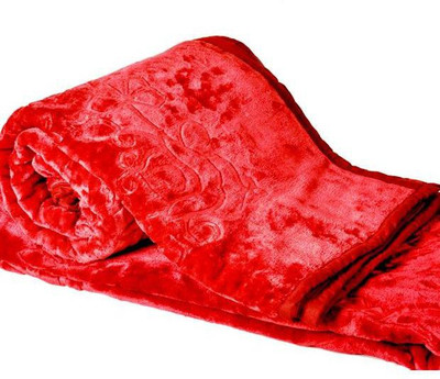 

YNA Floral  Mink Blanket(Microfiber, Maroon