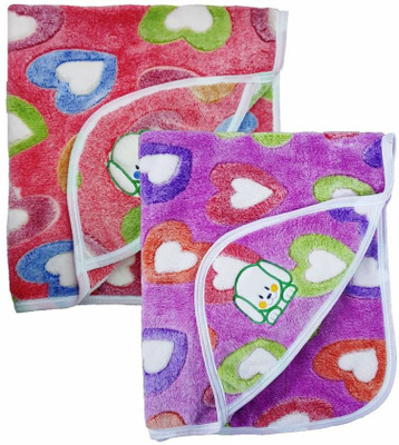 

Brandonn Polka  Hooded Baby Blanket(Microfiber, Multicolor