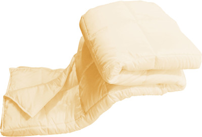 ZIKRAK EXIM Solid Double Comforter(Polyester, Beige)