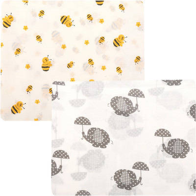

Brother Baby Printed  Swadding Baby Blanket(Microfiber, Multicolor