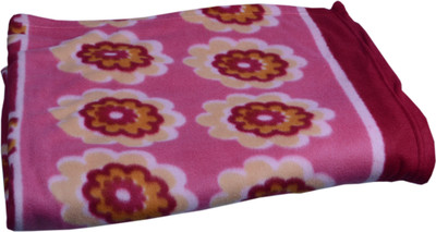 

Bombay Dyeing Floral  Blanket(Microfiber, Pink