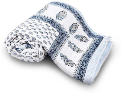 Sellstra Floral  Comforter(Microfiber, Blue