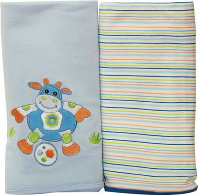 

Kiwi Printed  Swadding Baby Blanket(Microfiber, Blue