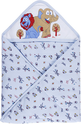 

Littly Printed  Hooded Baby Blanket(Cotton, Multicolor