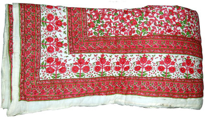 

Sellstra Floral  Comforter(Cotton, Red