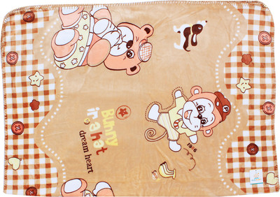 Ole Baby Abstract  Mink Blanket(Polyester, Brown