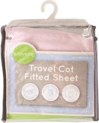 

Playette Plain  Top Sheet(Cotton, Pink