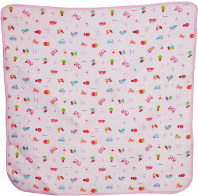 

Aarushi Printed Single Hooded Baby Blanket(Microfiber, Pink)