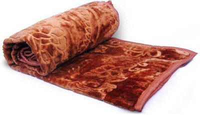 V.R.ENTERPRISES Solid Double Mink Blanket for  Mild Winter(Microfiber, Multicolor)