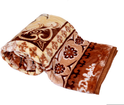 

IndiWeaves Floral Double Mink Blanket(Microfiber, Multicolor)