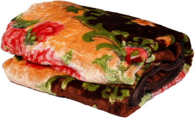 

IndiWeaves Floral  Quilt(Polyester, Brown, Multicolor