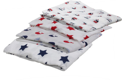 

Bacati Printed  Blanket(Microfiber, Red II Blue