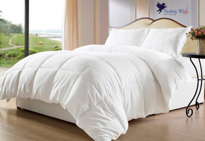

Saraswati Plain  Comforter(Microfiber, White