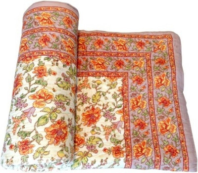 

Ruchi World Floral Single Comforter(Microfiber, Multicolor)