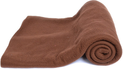 

Rehan's Plain Single Coral Blanket(Microfiber, Brown-02)