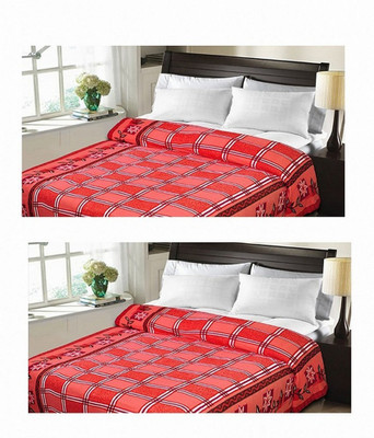 

Sanvi Traders Floral Double Blanket(Microfiber, Multicolor)